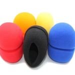 Microphone Sponges Grooved - 5 Pack Multi Colour