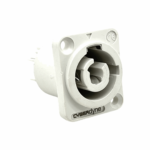 Powercon (3P) Female Panelmount Connector (20A) (Type B) (Grey)
